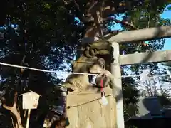 細山神明社の狛犬