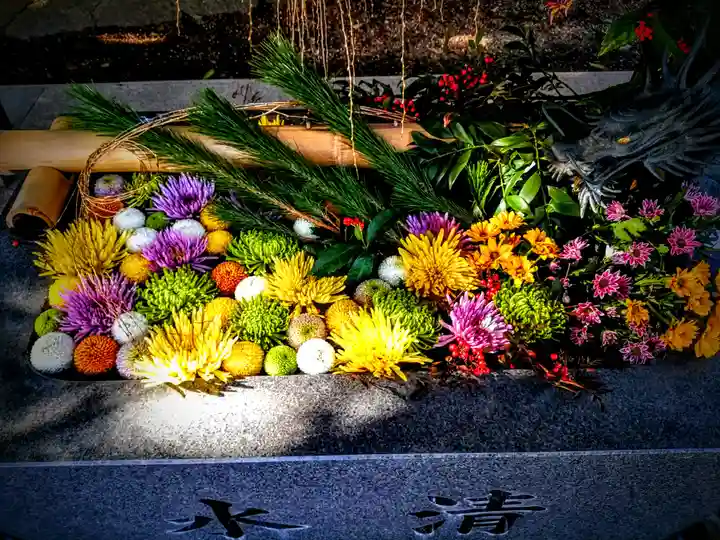 東海市熊野神社の手水舎