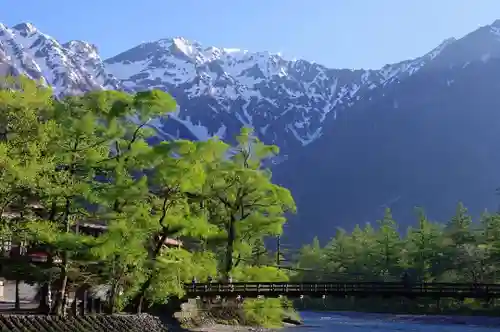 穂高神社奥宮の景色