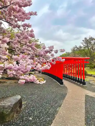 高山稲荷神社の庭園