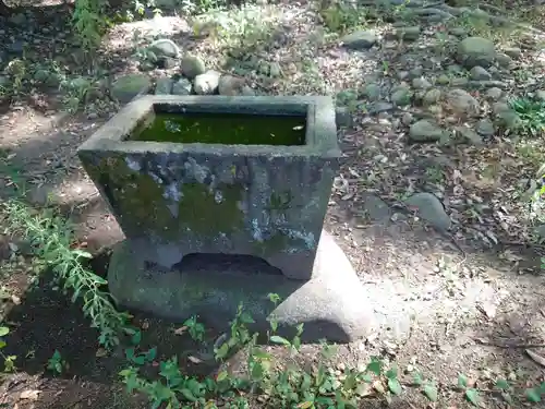 大井俣窪八幡神社の手水舎