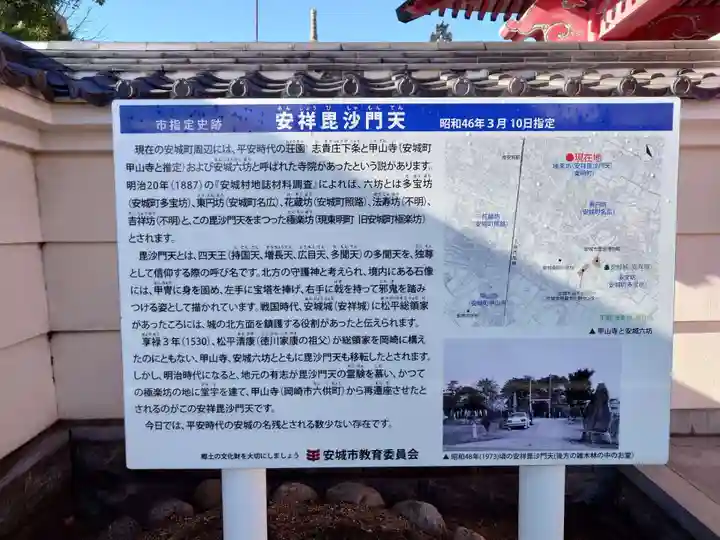 安祥毘沙門天(極楽寺)(愛知県)