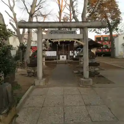 打越天神北野神社の鳥居