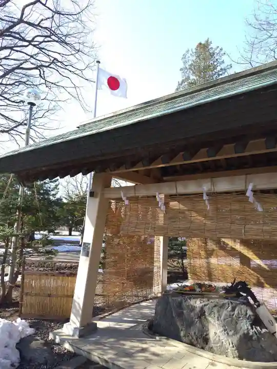 厚別神社の手水舎