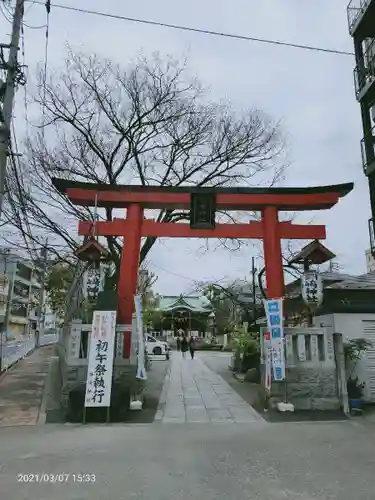木場 洲﨑神社の鳥居