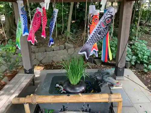 東海市熊野神社の手水舎