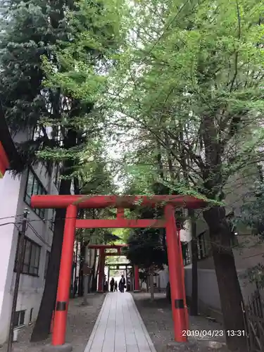 花園神社の鳥居