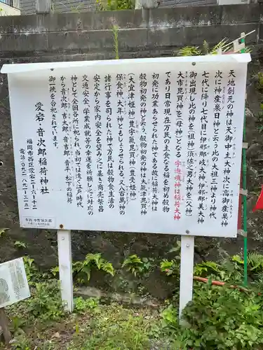 音次郎稲荷神社の歴史