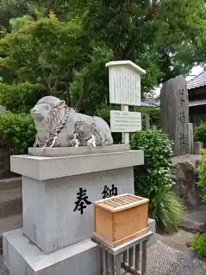 羊神社の狛犬