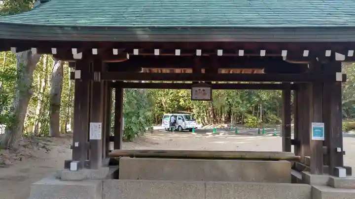 岡山縣護國神社の手水舎