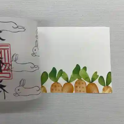 かわいい兎の飛躍御朱印は2枚重ねとなります。