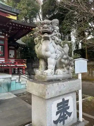 中野氷川神社の狛犬