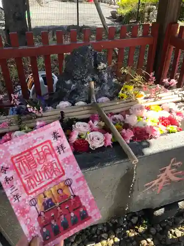 胡録神社の手水舎