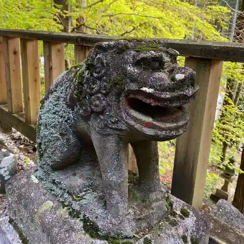 日光大室高龗神社の狛犬