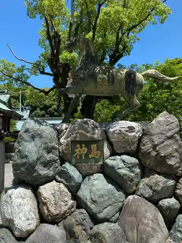 真清田神社の狛犬