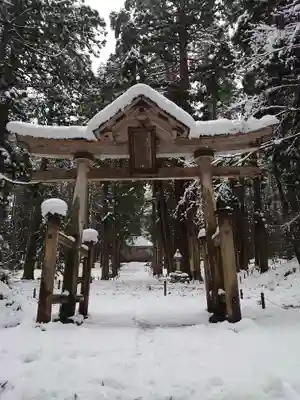 平泉寺白山神社の鳥居