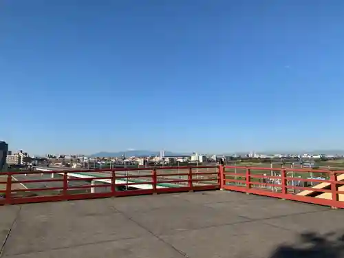 多摩川浅間神社の景色