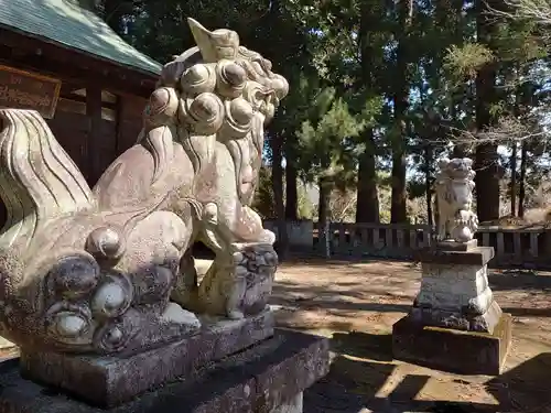 中野谷神社の狛犬