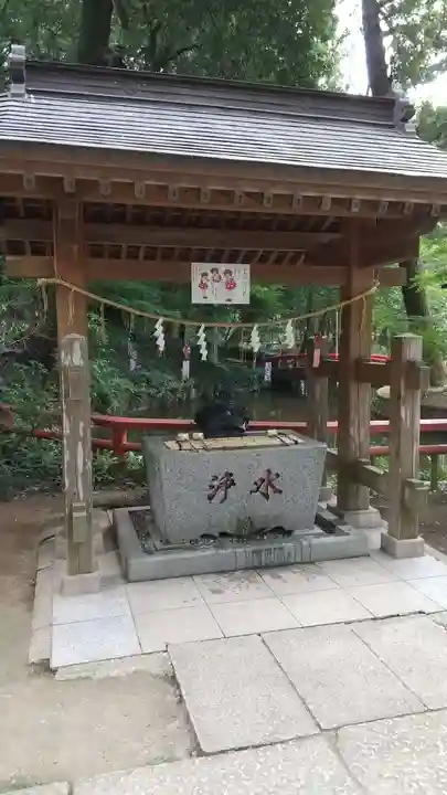間々田八幡宮の手水舎