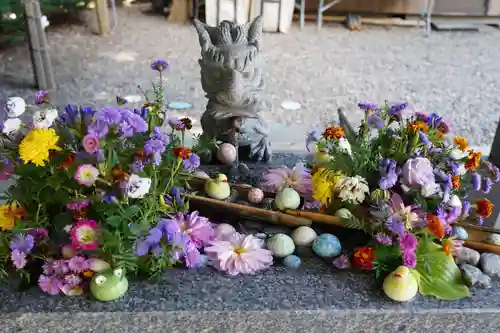 滑川神社 - 仕事と子どもの守り神の手水