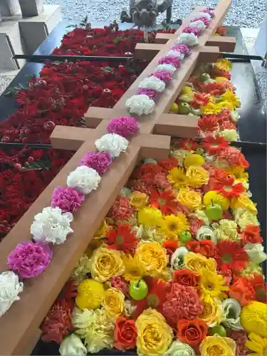 帯廣神社の手水舎