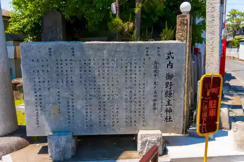 御野縣主神社の歴史