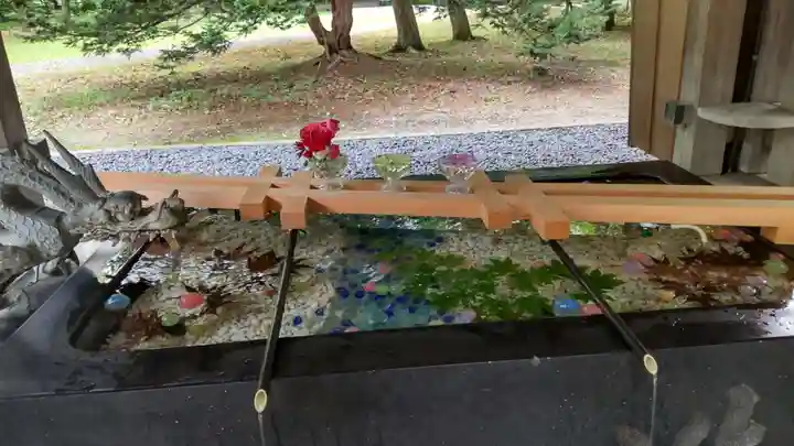 帯廣神社の手水舎