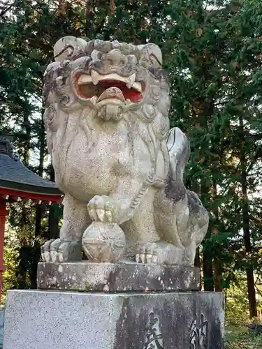 冨士御室浅間神社の狛犬