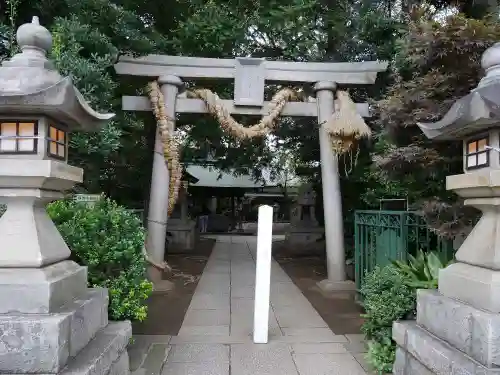 奥澤神社の鳥居