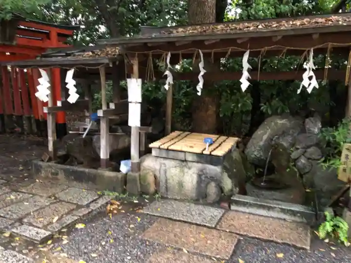 賀茂波爾神社(賀茂御祖神社境外摂社)の手水舎