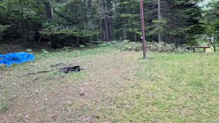糠平神社の庭園