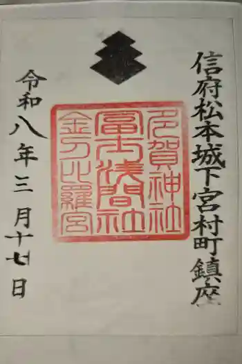 冨士浅間神社の御朱印 2026年03月
