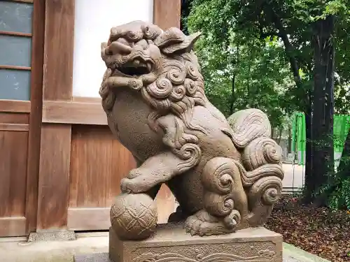 萱津神社の狛犬