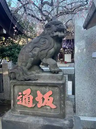 牛天神北野神社の狛犬