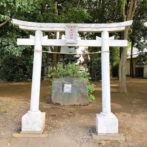 雀ノ森氷川神社の鳥居