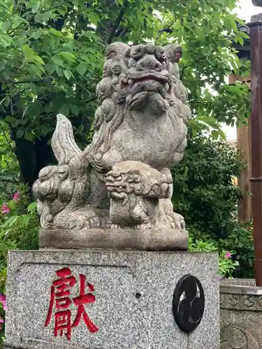 中島八幡神社の狛犬