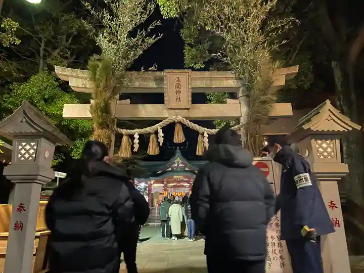 多摩川浅間神社の鳥居