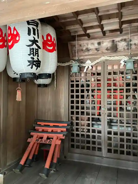 白川大明神の本殿・本堂