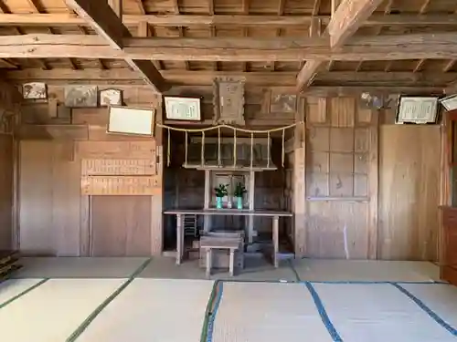 聖眞名子神社の本殿・本堂