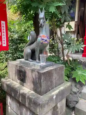 装束稲荷神社(王子稲荷神社境外摂社)の狛犬