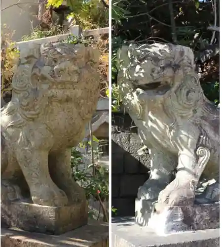 真田山 三光神社の狛犬
