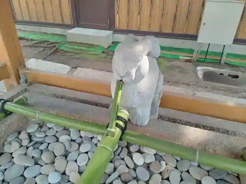 港住吉神社の手水