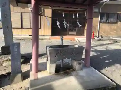 長幡部神社の手水舎