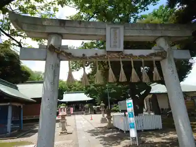 新曽氷川神社の鳥居