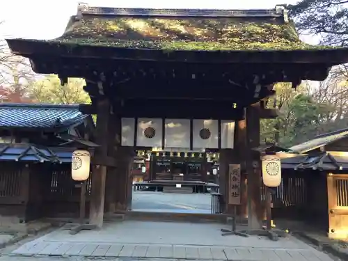 河合神社（鴨川合坐小社宅神社）の山門・神門