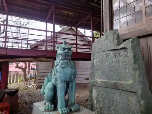 津田八幡神社の狛犬