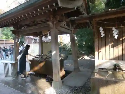 川越氷川神社の手水舎