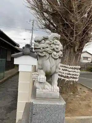 子守神社の狛犬