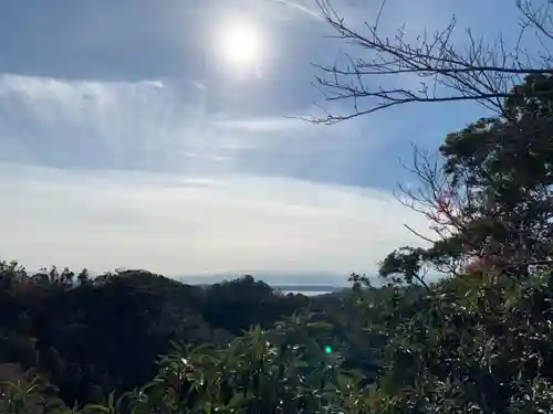 七面山七面堂の景色