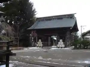 常陸第三宮　吉田神社の山門・神門